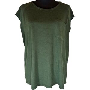 Banana Republic‎ Factory Luxespun Olive Green Pocket Shirt Size XL